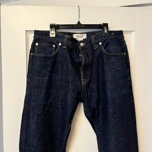 Madewell 1991 Straight Fit Dark Indigo Japanese Selvedge Denim 33x34